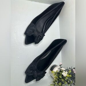 Old Navy Black Bow Flats